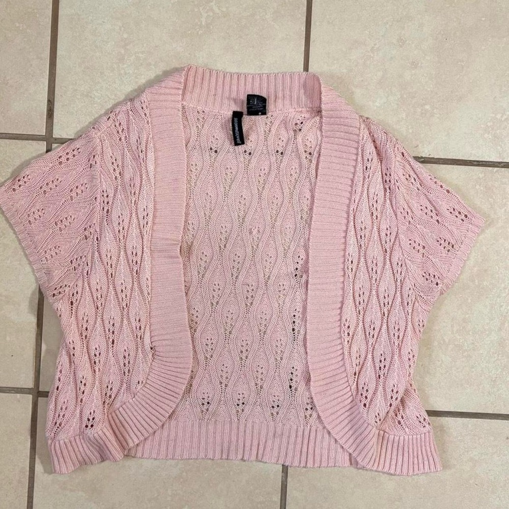 Pink Knit Women's cardigan